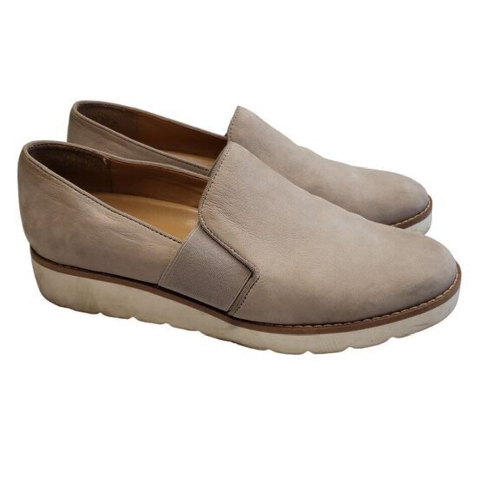 Franco Sarto Hailie 2 Womens Shoes Loafer Size 7.5 Tan Taupe Cream Pre-Owned